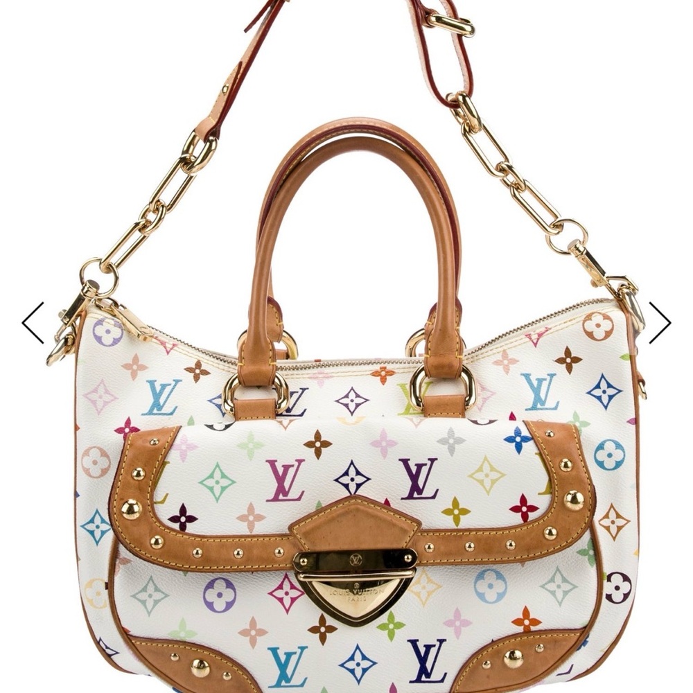 Louis Vuitton White Multicolor Satchel